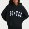 Hanorac oversized cu glugă în negru Hanorac oversized cu glugă în negru