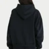 Hanorac oversized cu glugă în negru Hanorac oversized cu glugă în negru