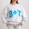 Hanorac oversized cu guler rotund, gri melanj Hanorac oversized cu guler rotund, gri melanj