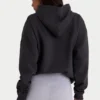 Hanorac oversized din fleece de bumbac moale, negru Hanorac oversized din fleece de bumbac moale, negru
