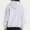 Hanorac oversized din jersey de bumbac moale, în culoarea gri melanj