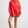 Hanorac oversized din jersey de bumbac moale, roșu Hanorac oversized din jersey de bumbac moale, roșu