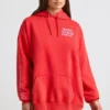 Hanorac oversized din jersey de bumbac moale, roșu Hanorac oversized din jersey de bumbac moale, roșu