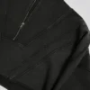 Hanorac scurt din jersey de bumbac cu spălare acidă, culoare cenușie