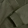 Hanorac scurt din jersey de bumbac spălat cu acid, verde deschis