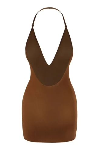 Intimates Intimates Rochie Mini din plasă moale, cu multiple moduri de purtare, în culoarea castan
