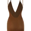 Intimates Intimates Rochie Mini din plasă moale, cu multiple moduri de purtare, în culoarea castan Intimates Intimates Rochie Mini din plasă moale, cu multiple moduri de purtare, în culoarea castan