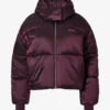 Jachetă de schi impermeabilă, cropped și oversized, în culoarea burgund Jachetă de schi impermeabilă, cropped și oversized, în culoarea burgund