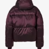 Jachetă de schi impermeabilă, cropped și oversized, în culoarea burgund Jachetă de schi impermeabilă, cropped și oversized, în culoarea burgund