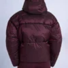 Jachetă de schi impermeabilă, cropped și oversized, în culoarea burgund Jachetă de schi impermeabilă, cropped și oversized, în culoarea burgund