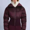 Jachetă de schi impermeabilă, cu straturi, în culoarea burgund Jachetă de schi impermeabilă, cu straturi, în culoarea burgund