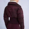 Jachetă de schi impermeabilă, cu straturi, în culoarea burgund Jachetă de schi impermeabilă, cu straturi, în culoarea burgund
