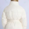 Jachetă de schi impermeabilă, oversized, cu curea, în culoarea Ice Jachetă de schi impermeabilă, oversized, cu curea, în culoarea Ice