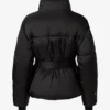 Jachetă de schi impermeabilă, oversized, cu curea, în culoarea neagră Jachetă de schi impermeabilă, oversized, cu curea, în culoarea neagră