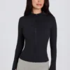 Jachetă intermediară cu glugă Soft Active, negru Jachetă intermediară cu glugă Soft Active, negru