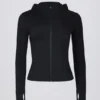 Jachetă intermediară cu glugă Soft Active, negru Jachetă intermediară cu glugă Soft Active, negru