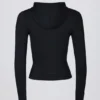 Jachetă intermediară cu glugă Soft Active, negru Jachetă intermediară cu glugă Soft Active, negru