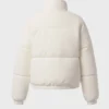 Jachetă matlasată din velur în culoarea Ivory Jachetă matlasată din velur în culoarea Ivory