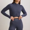 Jachetă scurtă cu fermoar FlexiRib în culoarea Indigo Slate Jachetă scurtă cu fermoar FlexiRib în culoarea Indigo Slate