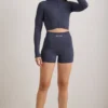 Jachetă scurtă cu fermoar FlexiRib în culoarea Indigo Slate Jachetă scurtă cu fermoar FlexiRib în culoarea Indigo Slate