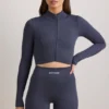 Jachetă scurtă cu fermoar FlexiRib în culoarea Indigo Slate Jachetă scurtă cu fermoar FlexiRib în culoarea Indigo Slate