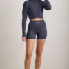 Jachetă scurtă cu fermoar FlexiRib în culoarea Indigo Slate Jachetă scurtă cu fermoar FlexiRib în culoarea Indigo Slate