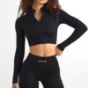 Jachetă scurtă cu fermoar FlexiRib, negru Jachetă scurtă cu fermoar FlexiRib, negru
