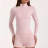 Jachetă Soft Active cu fermoar în culoarea Blush Marl Jachetă Soft Active cu fermoar în culoarea Blush Marl
