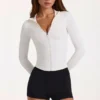 Jachetă Soft Active cu fermoar în culoarea Ivory Jachetă Soft Active cu fermoar în culoarea Ivory