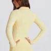 Jachetă Soft Active cu fermoar în culori contrastante, în nuanța Lemon Jachetă Soft Active cu fermoar în culori contrastante, în nuanța Lemon