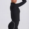 Jachetă Soft Active cu fermoar, negru Jachetă Soft Active cu fermoar, negru