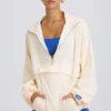 Jachetă sport oversized în alb Jachetă sport oversized în alb