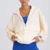 Jachetă sport oversized în alb Jachetă sport oversized în alb