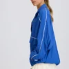 Jachetă sport oversized în albastru cobalt Jachetă sport oversized în albastru cobalt