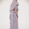 Jovelle Cape drapată din șifon transparent, în nuanța liliac Jovelle Cape drapată din șifon transparent, în nuanța liliac