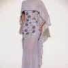 Jovelle Cape drapată din șifon transparent, în nuanța liliac Jovelle Cape drapată din șifon transparent, în nuanța liliac