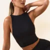 Maieu Aya din modal cu guler barcă, negru Maieu Aya din modal cu guler barcă, negru