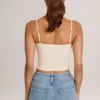 Maieu cu gât rotund Ailany din modal, culoare ivoriu Maieu cu gât rotund Ailany din modal, culoare ivoriu
