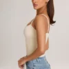 Maieu cu gât rotund Ailany din modal, culoare ivoriu Maieu cu gât rotund Ailany din modal, culoare ivoriu