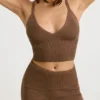 Maieu din tricot gros, culoare Coco