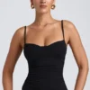 Maieu Esme din TENCEL™ Modal cu volane, negru