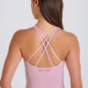 Maieu lung cu bretele încrucișate pe spate, în nuanța Mauve Maieu lung cu bretele încrucișate pe spate, în nuanța Mauve