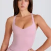 Maieu lung cu bretele încrucișate pe spate, în nuanța Mauve Maieu lung cu bretele încrucișate pe spate, în nuanța Mauve