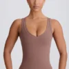 Maieu Soft Active cu decolteu în V, culoare Mocha Maieu Soft Active cu decolteu în V, culoare Mocha