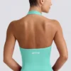 Maiou cu gât în V Define Luxe în culoarea mentă