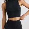 Maiou cu guler înalt Soft Active, negru Maiou cu guler înalt Soft Active, negru