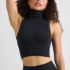 Maiou cu guler înalt Soft Active, negru Maiou cu guler înalt Soft Active, negru