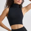 Maiou cu guler înalt Soft Active, negru Maiou cu guler înalt Soft Active, negru