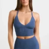 Maiou din tricot gros în albastru închis spălat Maiou din tricot gros în albastru închis spălat