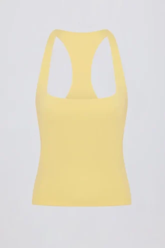 Maiou Soft Active cu spate în formă de U, culoare Lămâie